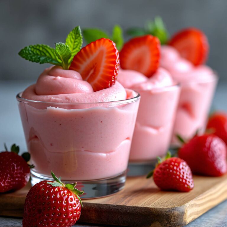 Gefrorene Erdbeermousse Rezept
