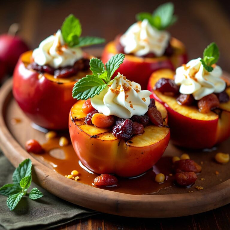Gefüllte Äpfel mit Trockenfrüchten Rezept