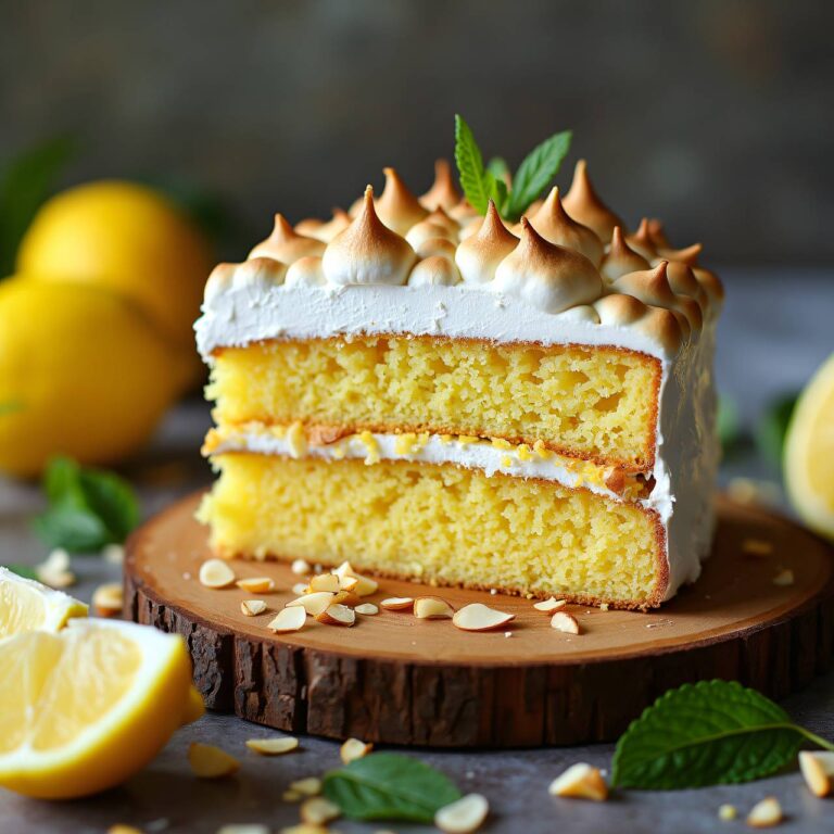 Gefüllte Biskuit-Zitronentorte Rezept