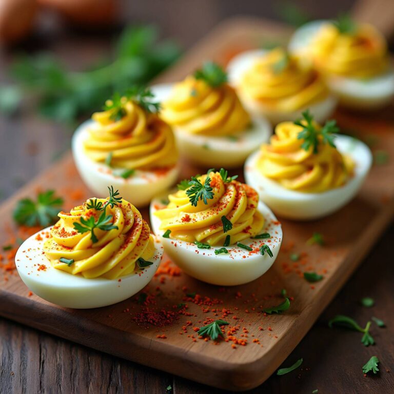 Gefüllte Eier mit Sardellen-Butter Rezept