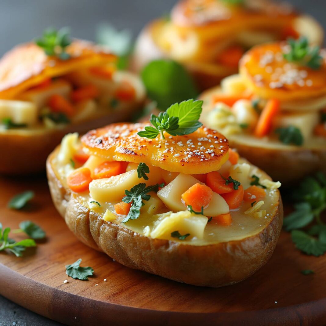 Gefüllte Gemüse-Kartoffeln Rezept Gefüllte Gemüse-Kartoffeln Rezept
