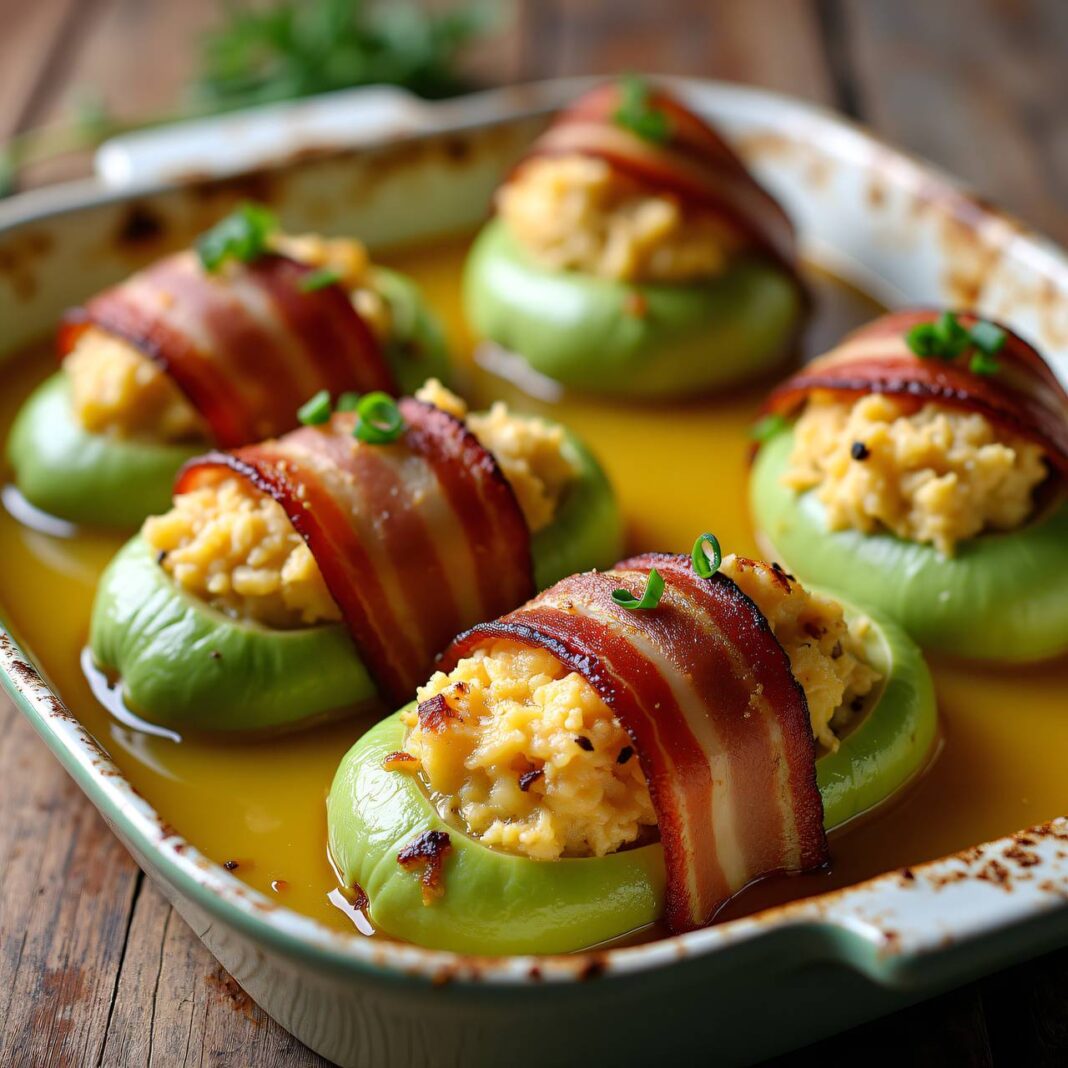 Gefüllte Kohlrabi mit Speck Rezept Gefüllte Kohlrabi mit Speck Rezept