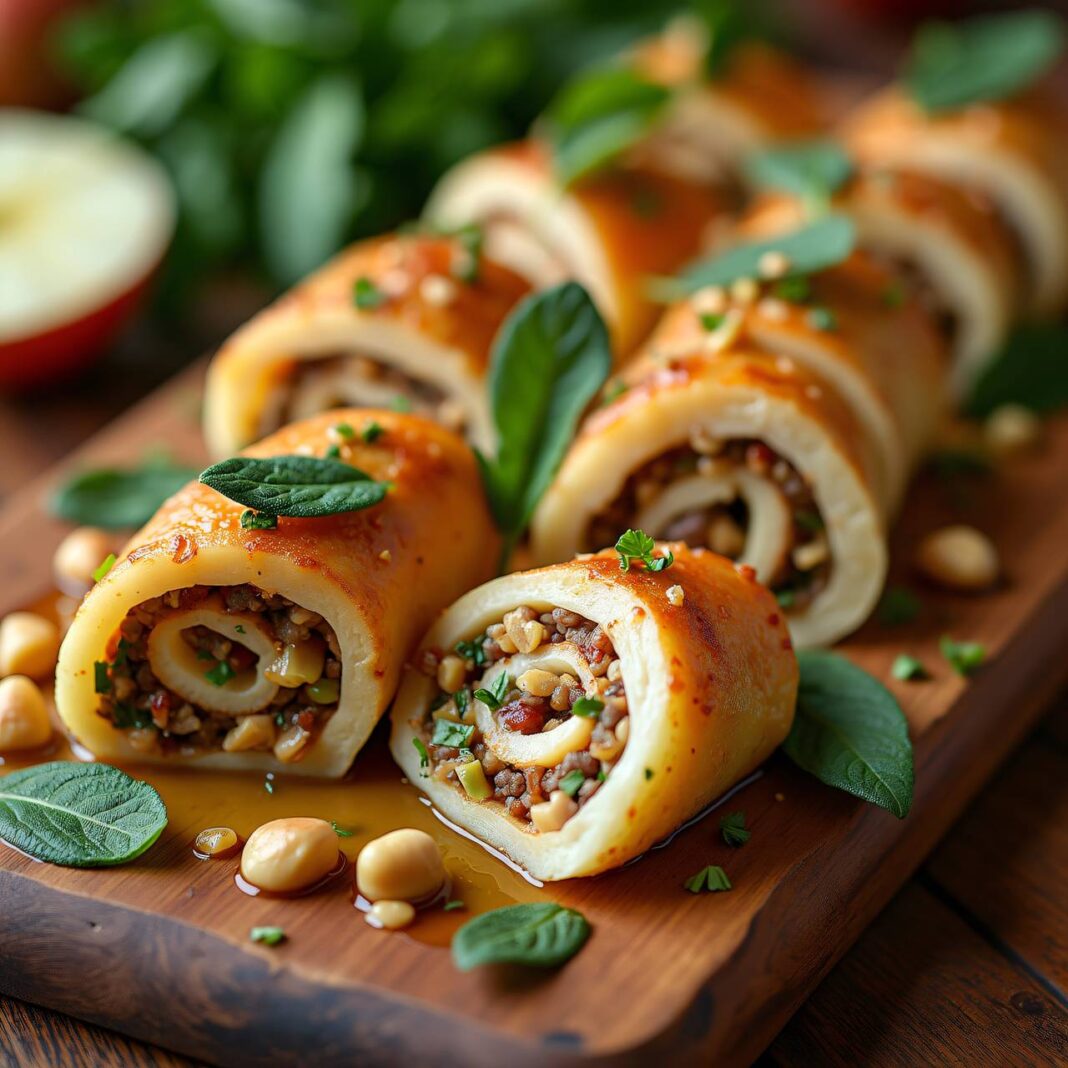 Gefüllte Nuss-Fleischvögelchen Rezept Gefüllte Nuss-Fleischvögelchen Rezept