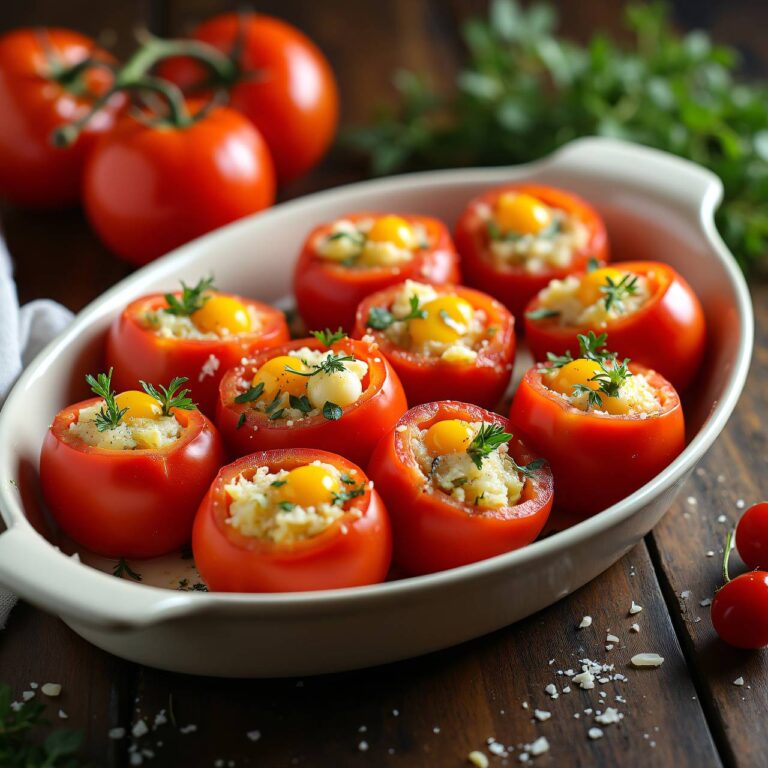 Gefüllte Tomaten mit Schinken Rezept
