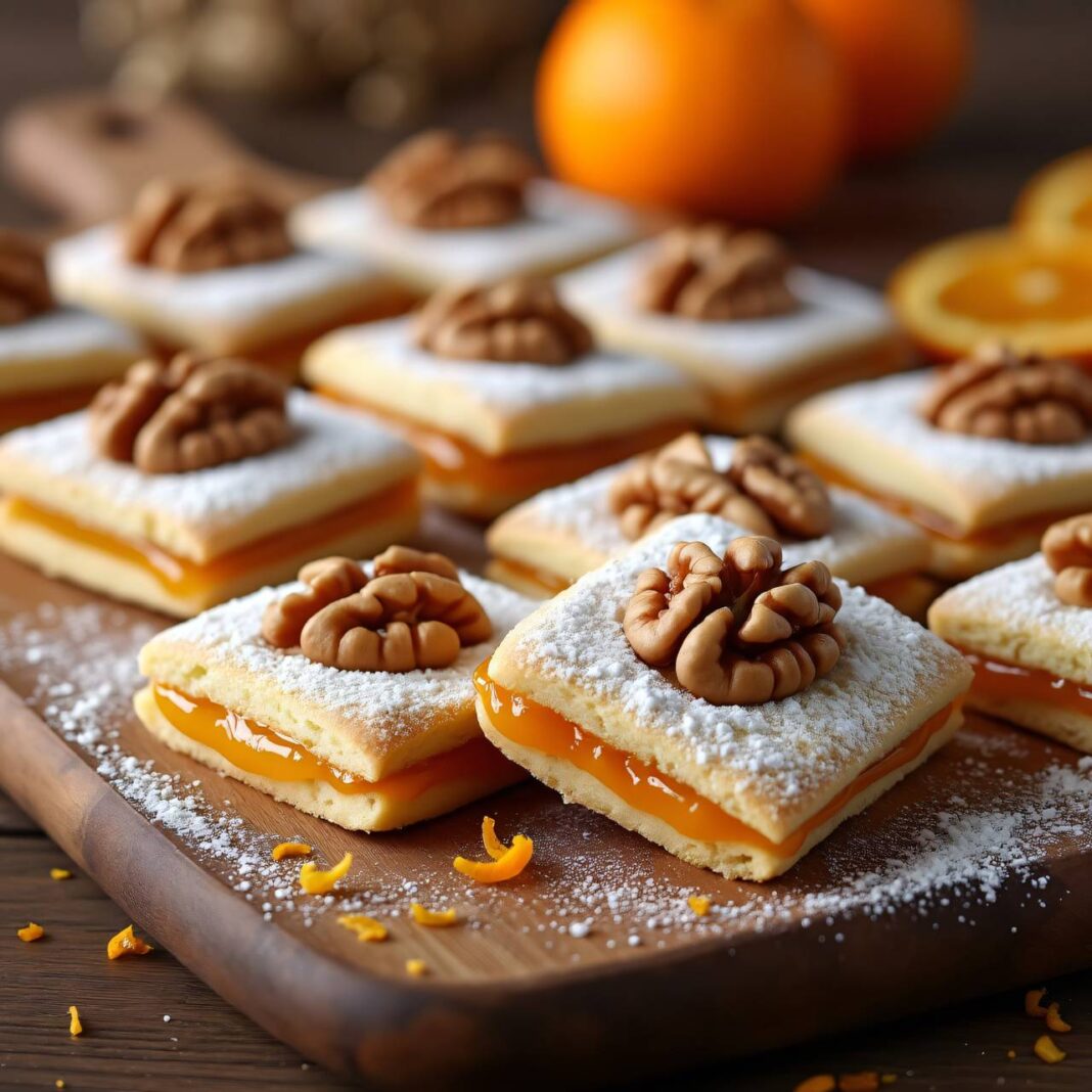 Gefüllte Walnuss-Orangengebäck Rezept Gefüllte Walnuss-Orangengebäck Rezept