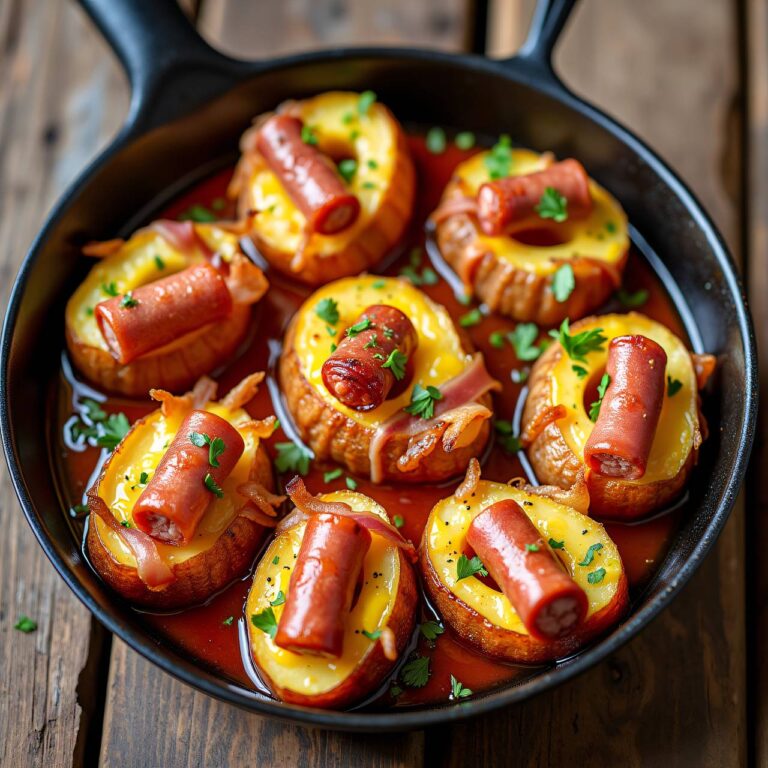 Gefüllte Würstchen-Kartoffeln Rezept