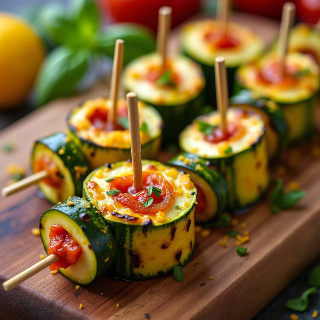 Gefüllte Zucchini-Grillkäse-Päckli vom Grill Rezept Gefüllte Zucchini-Grillkäse-Päckli vom Grill Rezept