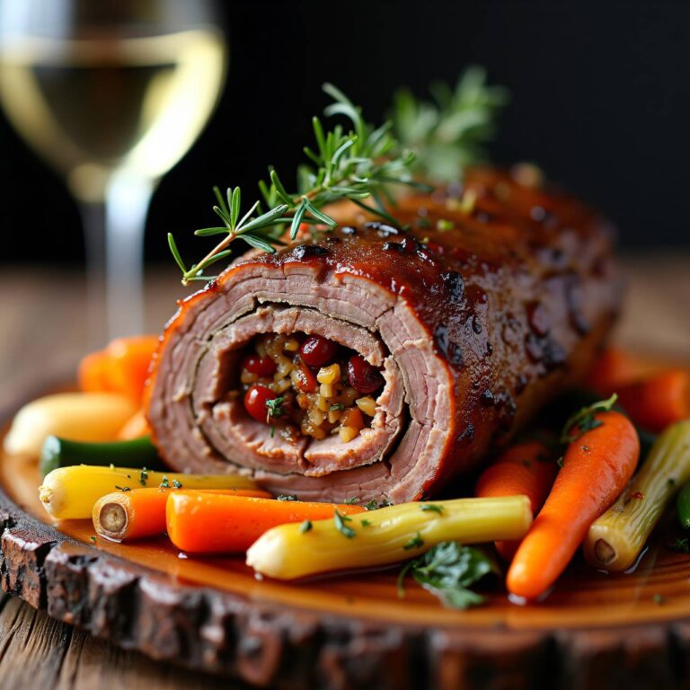 Gefüllter Lammbraten Rezept