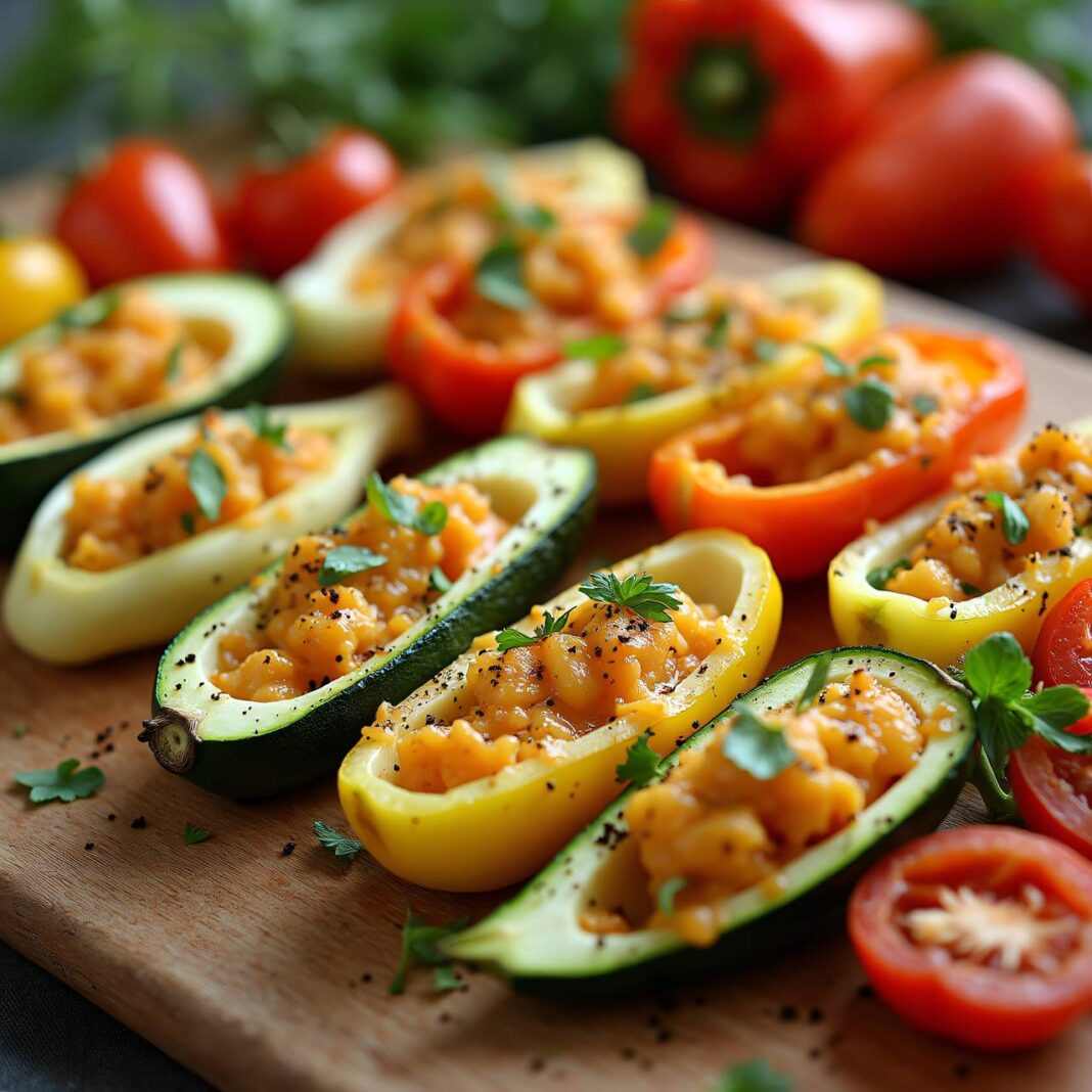 Gefülltes Gemüse mit Käse Rezept Gefülltes Gemüse mit Käse Rezept