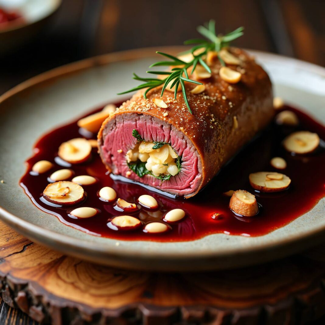 Gefülltes Rinderfilet Rezept Gefülltes Rinderfilet Rezept