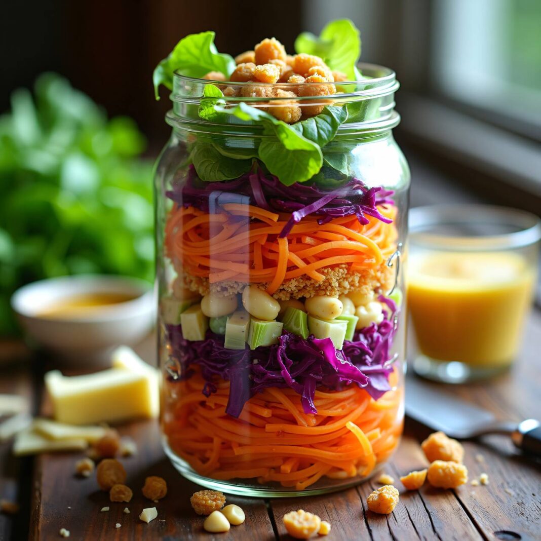 Gemischter Salat im Glas Rezept Gemischter Salat im Glas Rezept