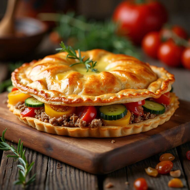 Gemüse-Hackfleischpastete Rezept