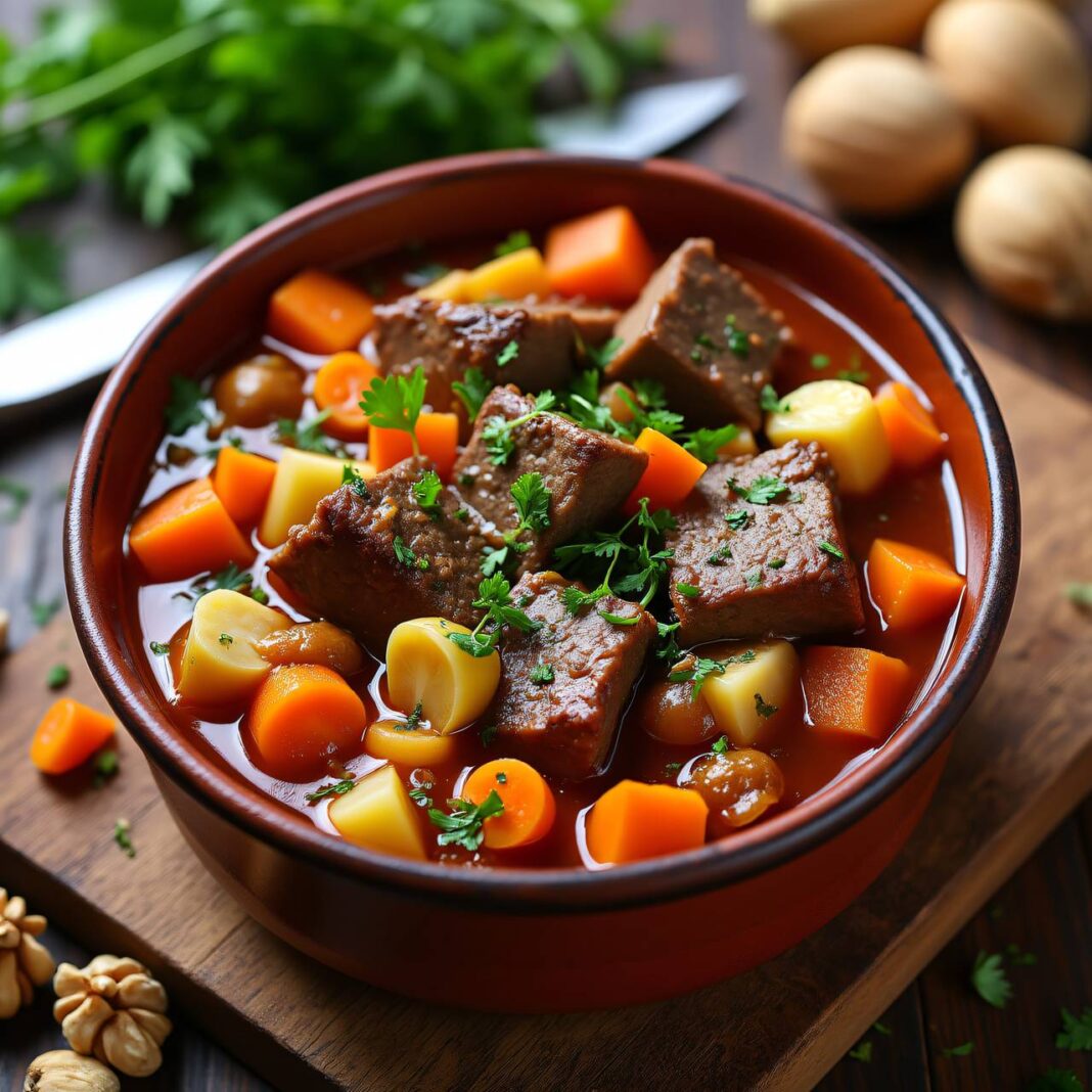 Gemüse-Rindfleisch-Gulasch Rezept Gemüse-Rindfleisch-Gulasch Rezept