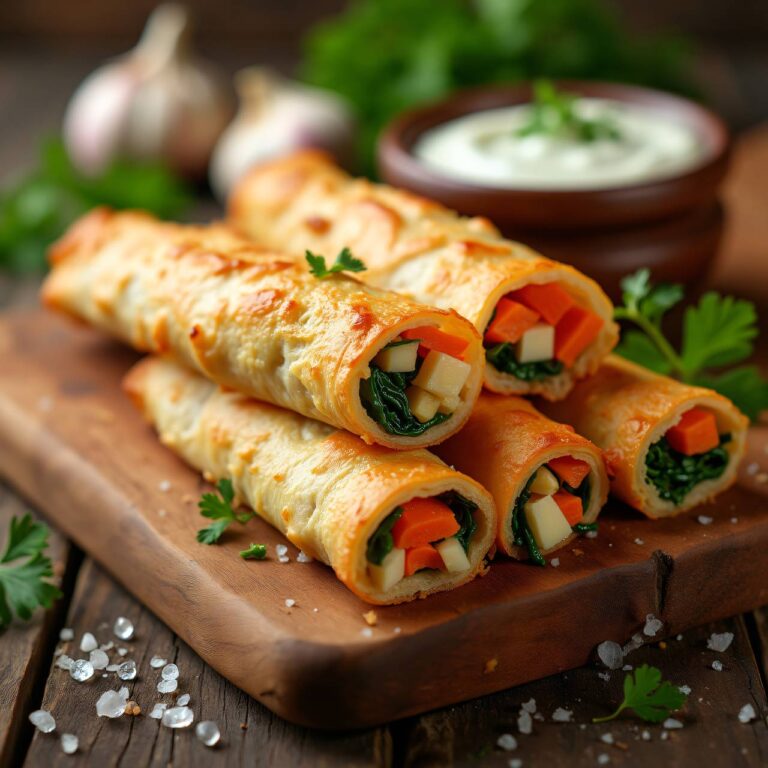 Gemüse-Sticks mit Knoblauch-Dip Rezept