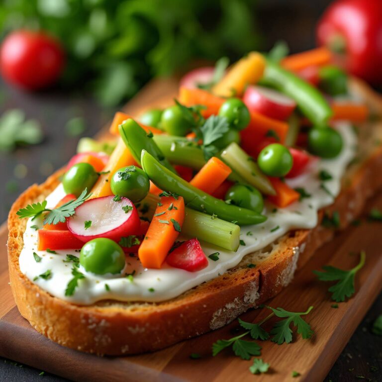 Gemüse Toast Rezept