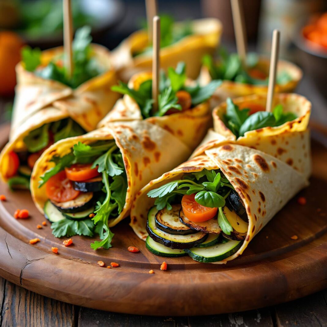 Gemüse-Wraps Rezept Gemüse-Wraps Rezept