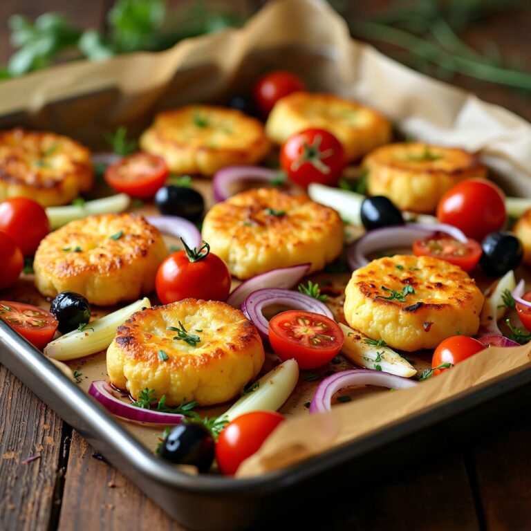 Gemüseblech mit Fischfilets Rezept