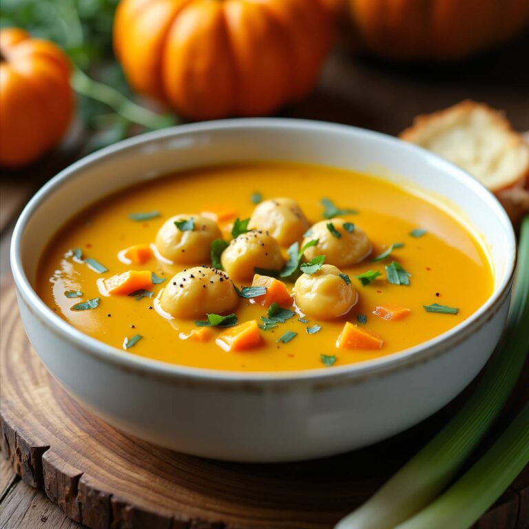 Gemüsecrèmesuppe mit Gnocchi Rezept