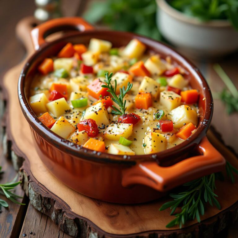 Gemüsegratin mit Schinken Rezept