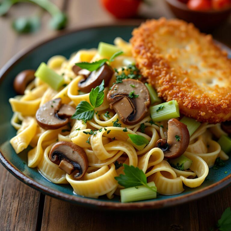 Gemüsepasta mit Hähnchenfilet Rezept