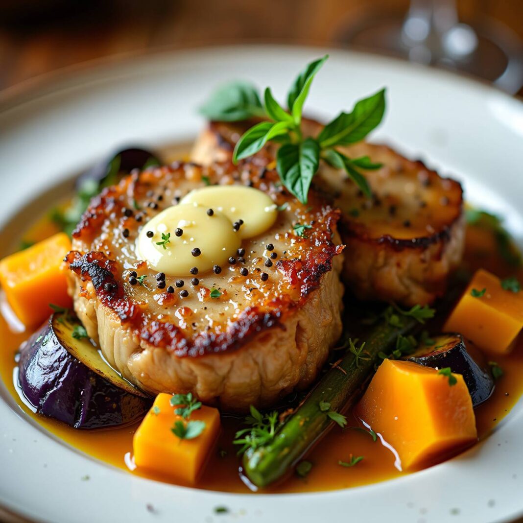 Gemüseragout mit Kotelett (Low Carb) Rezept Gemüseragout mit Kotelett (Low Carb) Rezept