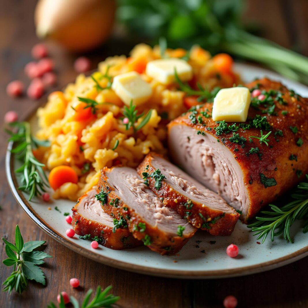 Gemüserösti mit Kräuterbraten Rezept Gemüserösti mit Kräuterbraten Rezept