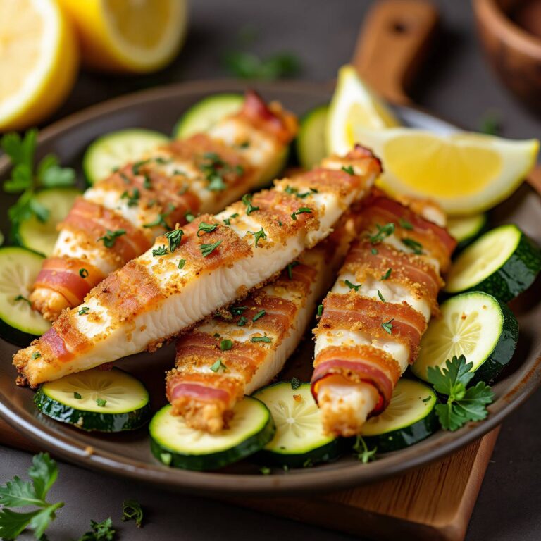 Gemüseschnitze mit Knusperfisch Rezept