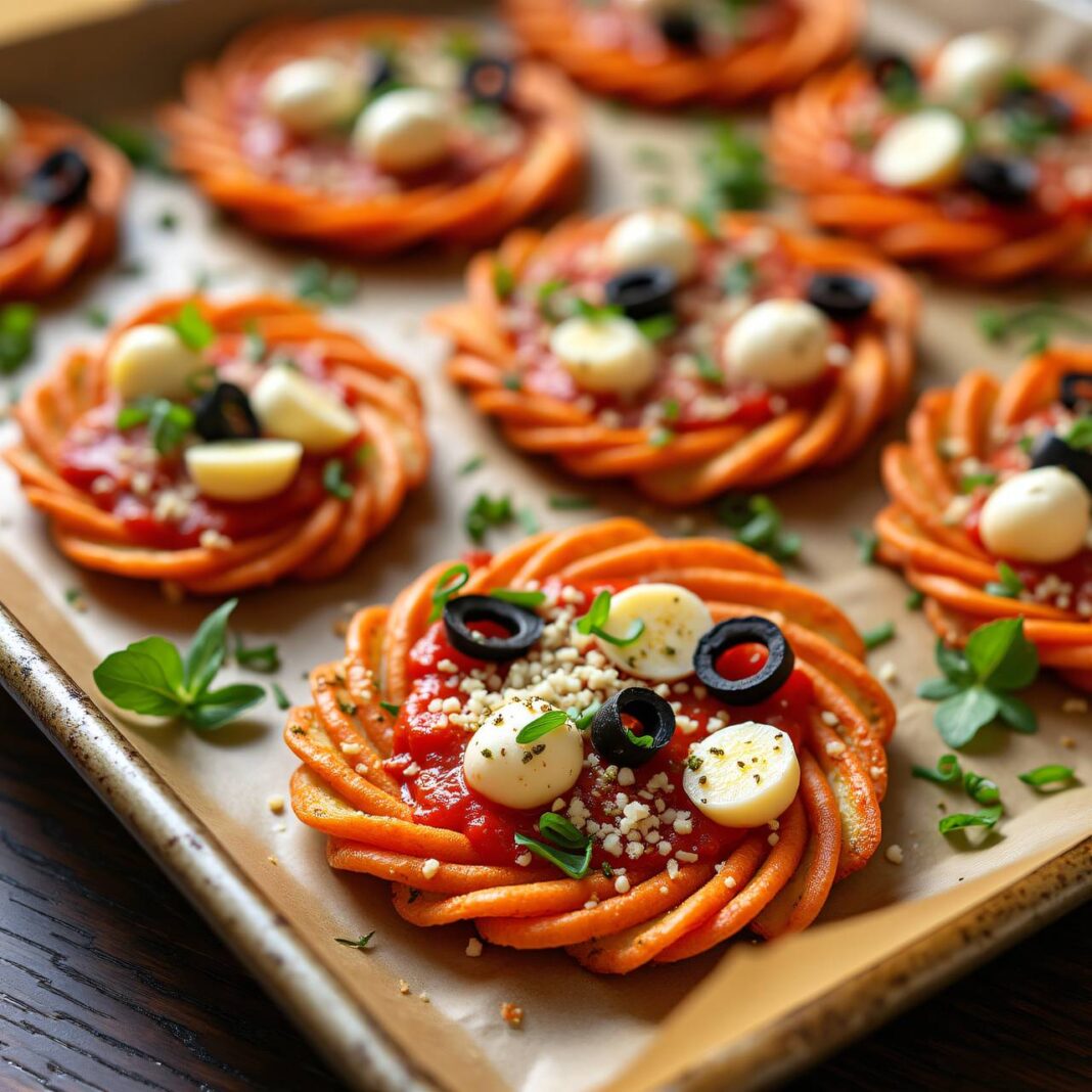 Gemüsespiralen-Pizza (Low Carb) Rezept Gemüsespiralen-Pizza (Low Carb) Rezept