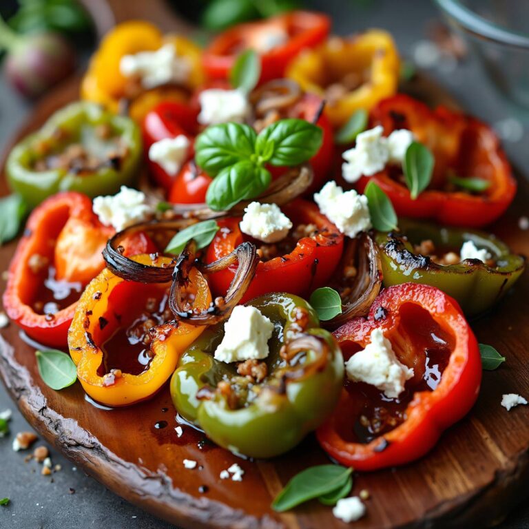 Geröstete Paprika mit Frischkäse Rezept