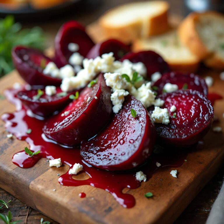 Geröstete rote Beete mit Frischkäse Rezept