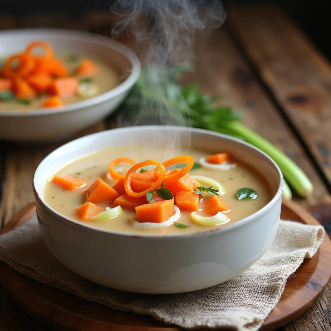 Gersten-Milch-Suppe mit Chicorée Rezept Gersten-Milch-Suppe mit Chicorée Rezept