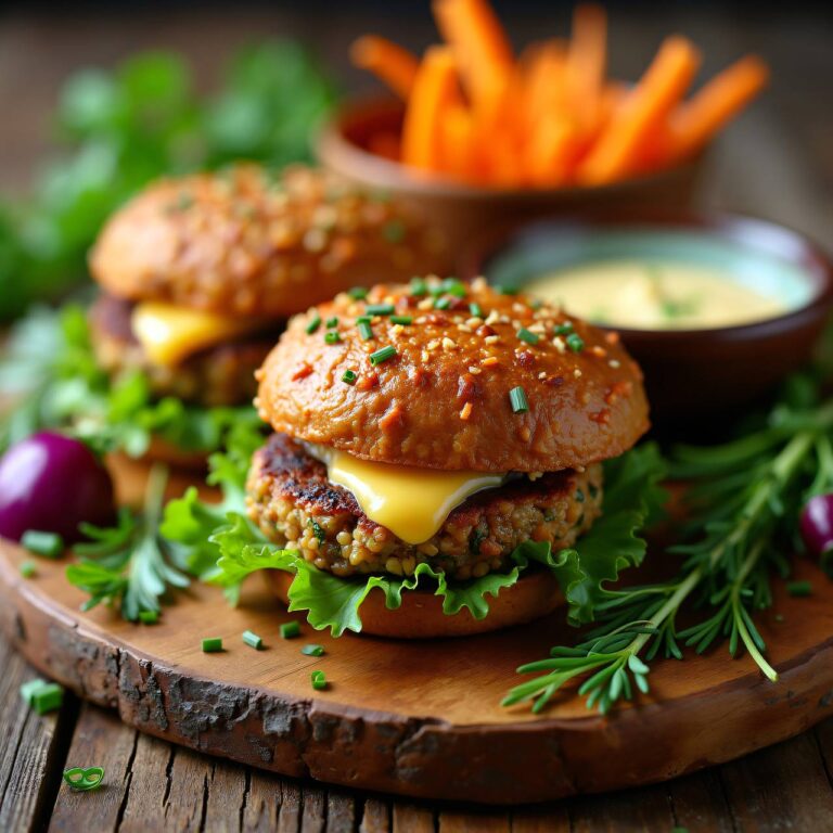 Gerstenburger (Veggie-Burger) Rezept