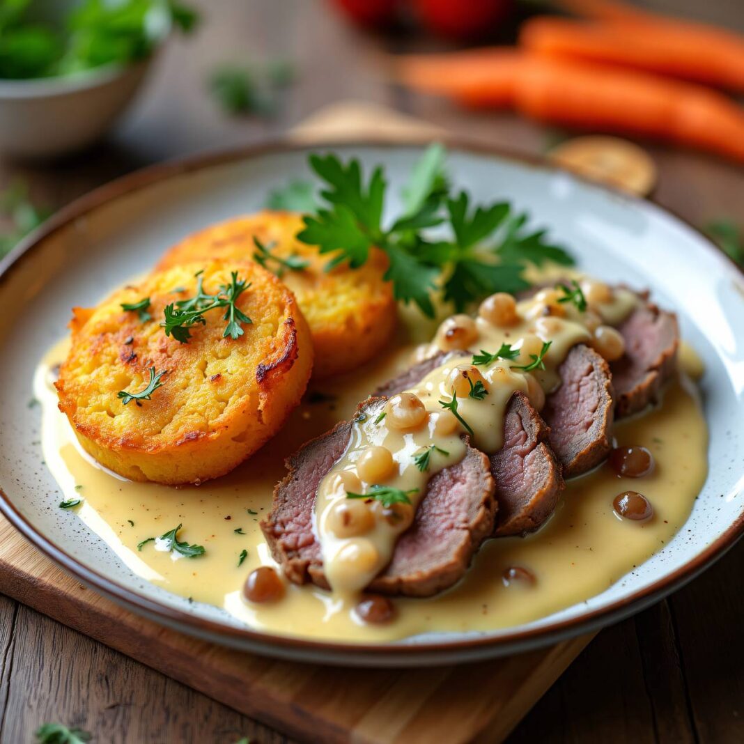 Geschnetzeltes mit Rösti Rezept Geschnetzeltes mit Rösti Rezept