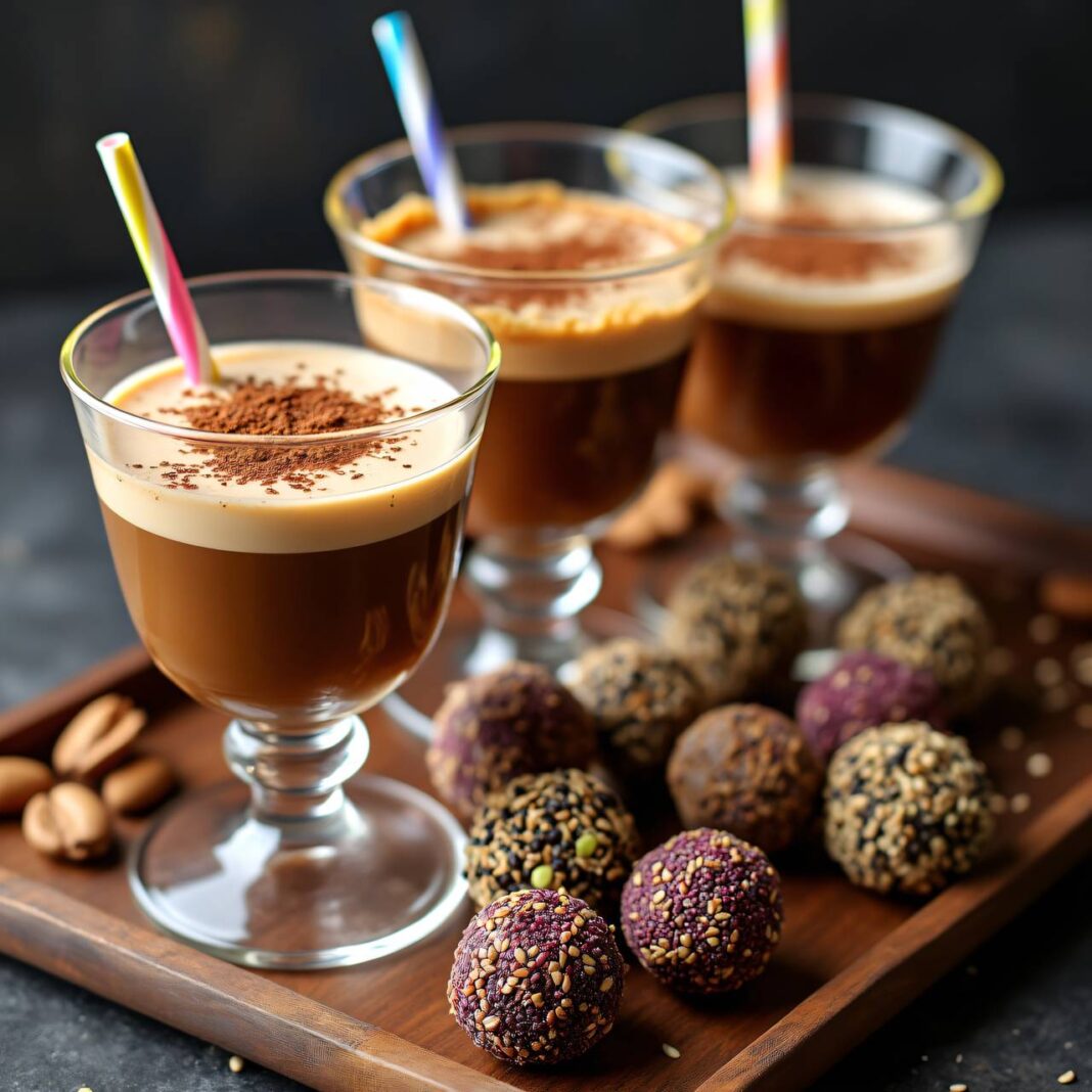 Gewürz-Caffè-freddo mit Powerballs Rezept Gewürz-Caffè-freddo mit Powerballs Rezept