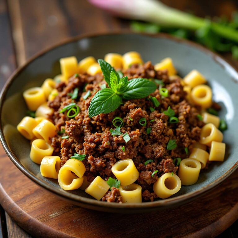 Gewürz-Hackfleisch mit Orecchiette Rezept