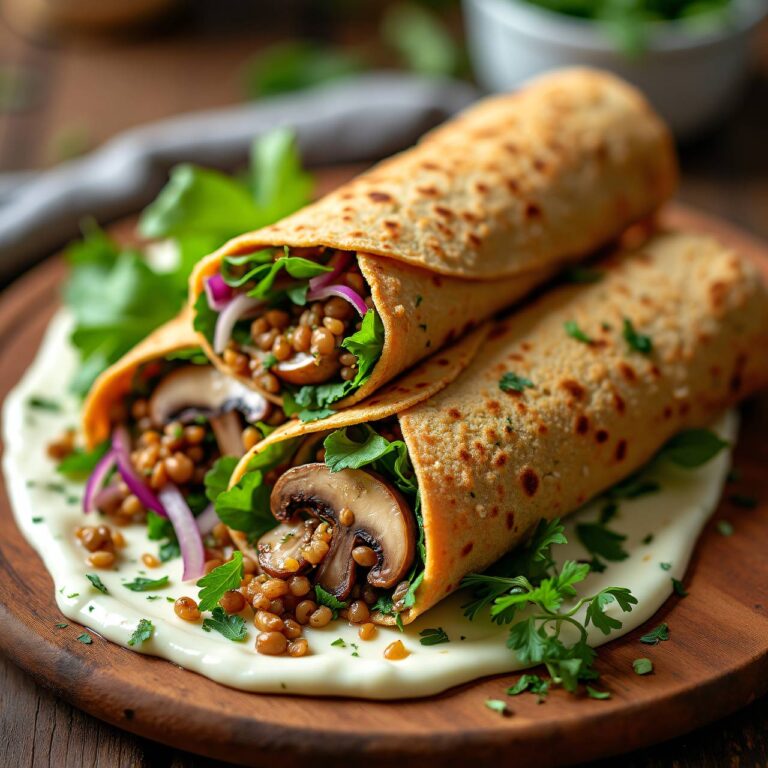Glutenfreie Linsen-Wraps (Protein-Wraps) Rezept