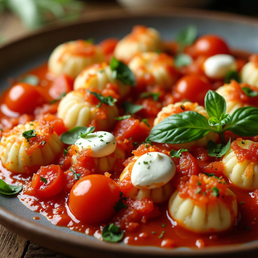Gnocchi mit Tomatensauce Rezept Gnocchi mit Tomatensauce Rezept