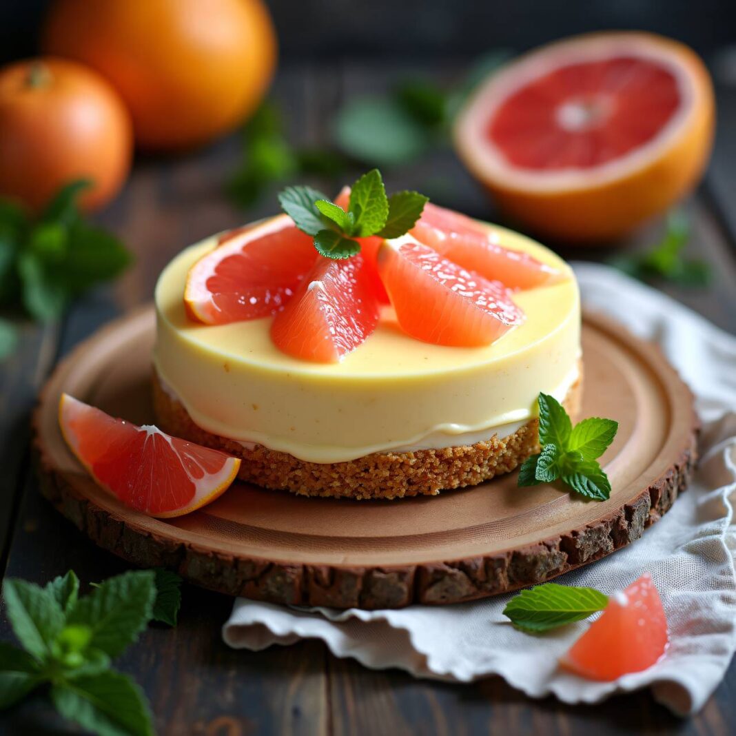 Grapefruit-Quarkkuchen Rezept Grapefruit-Quarkkuchen Rezept