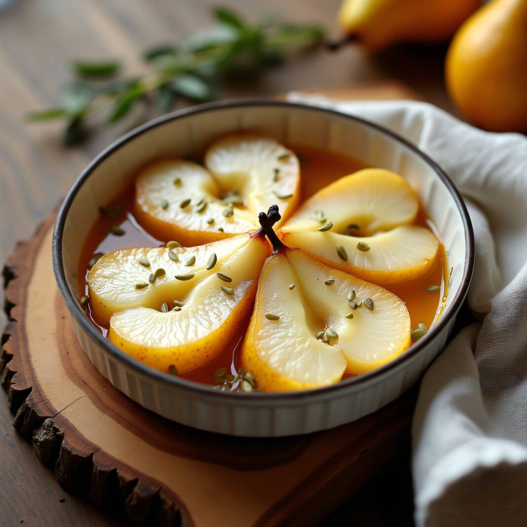 Gratinierte Birnen mit Käse Rezept Gratinierte Birnen mit Käse Rezept