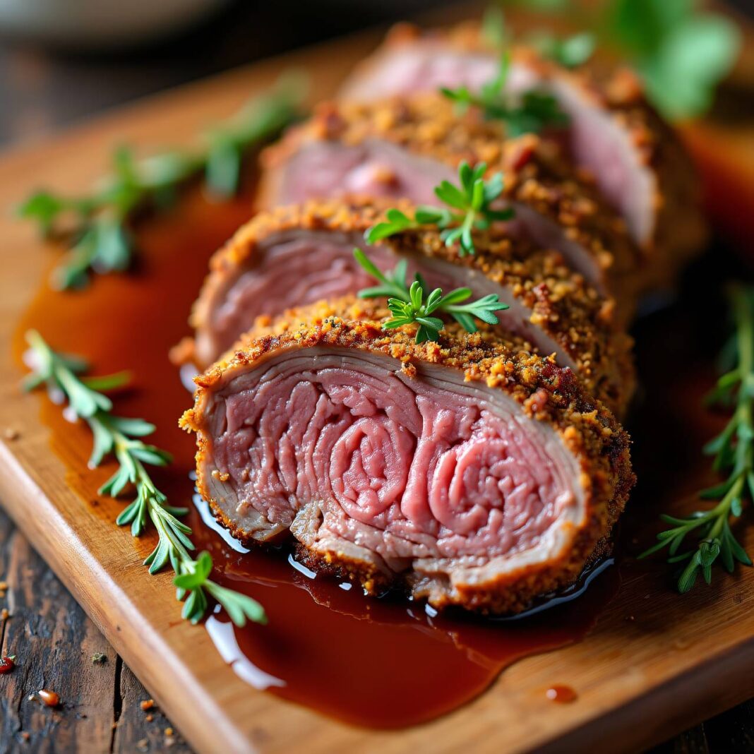 Gratinierte Lammrückenfilets Rezept Gratinierte Lammrückenfilets Rezept