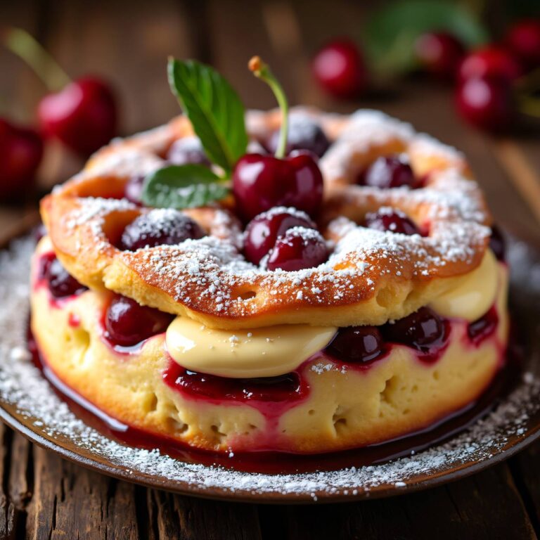 Griessauflauf mit Kirschen Rezept