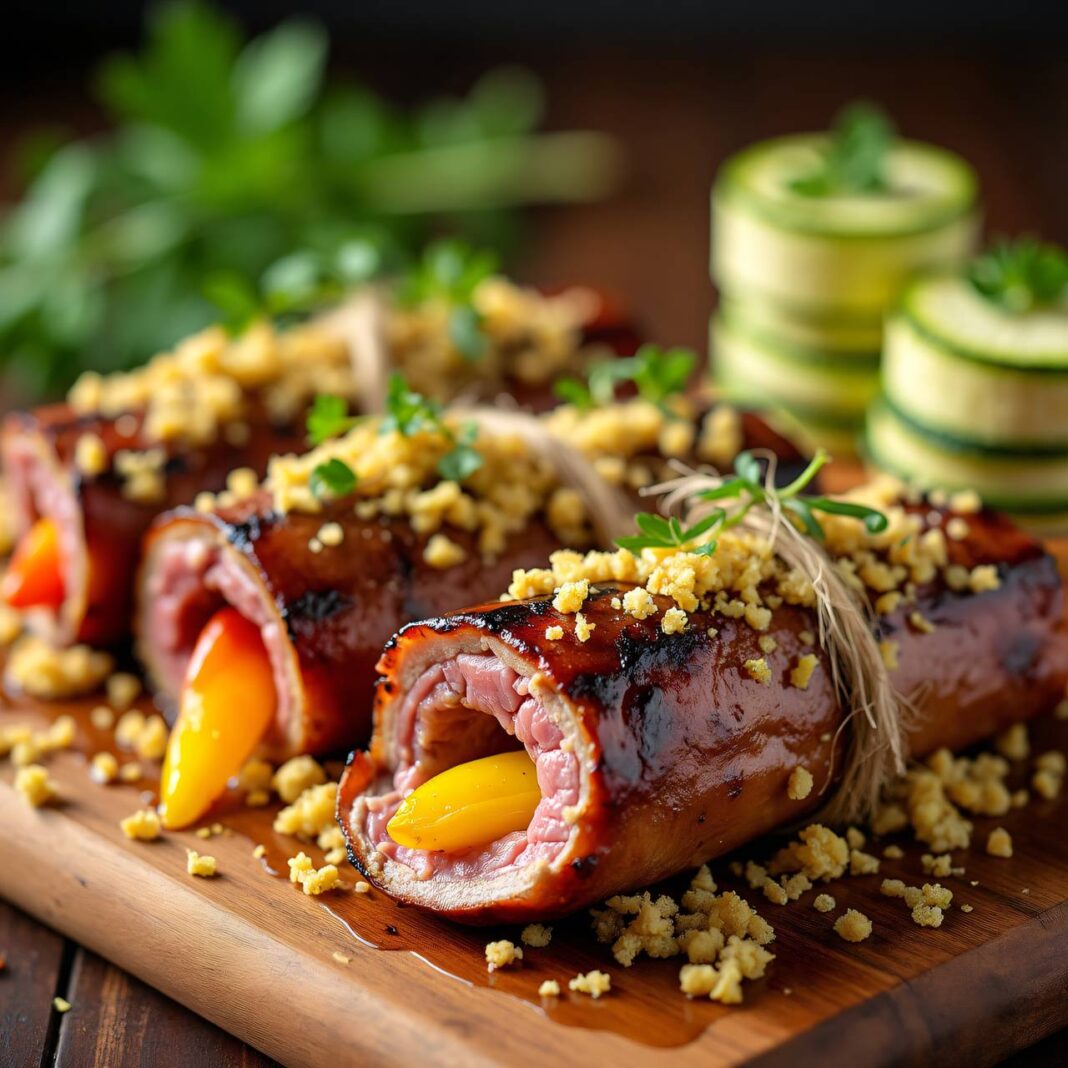 Grillierte Kalbsröllchen Rezept Grillierte Kalbsröllchen Rezept