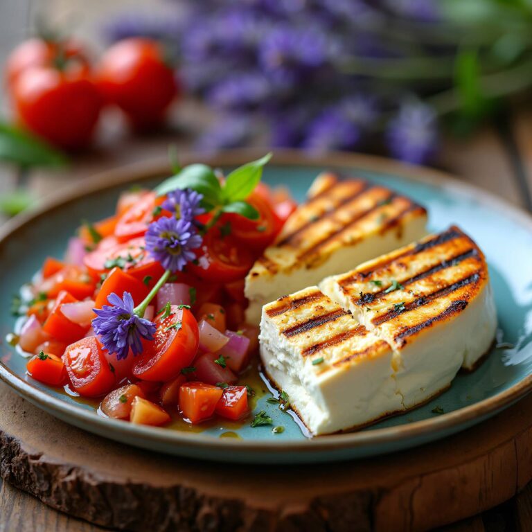 Grillierter Frischkäse mit Tomaten-Salsa Rezept