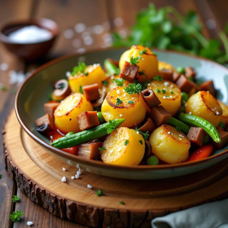 Gröstel aus Kartoffelpüree-Resten (No Food Waste) Rezept