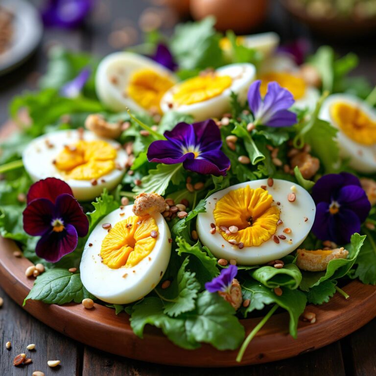 Grüner Salat mit Ei Rezept