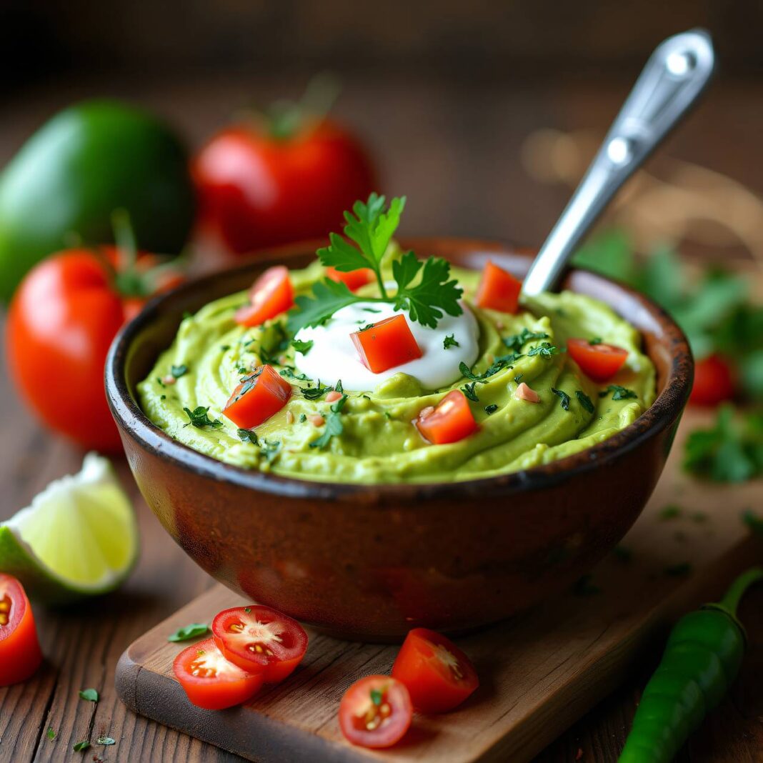 Guacamole mit Joghurt (Fondue oder Dip) Rezept Guacamole mit Joghurt (Fondue oder Dip) Rezept