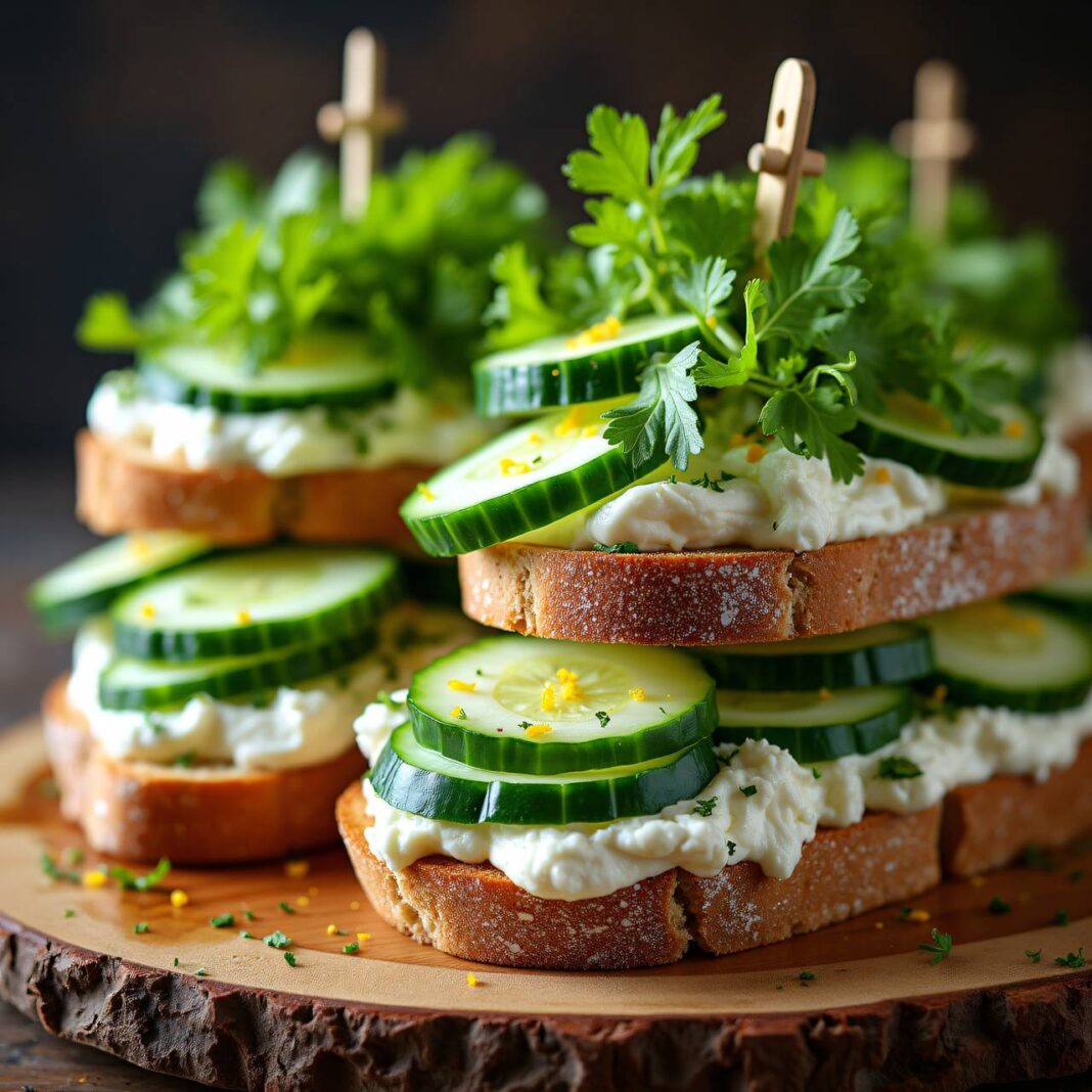 Gurken-Toast Rezept Gurken-Toast Rezept