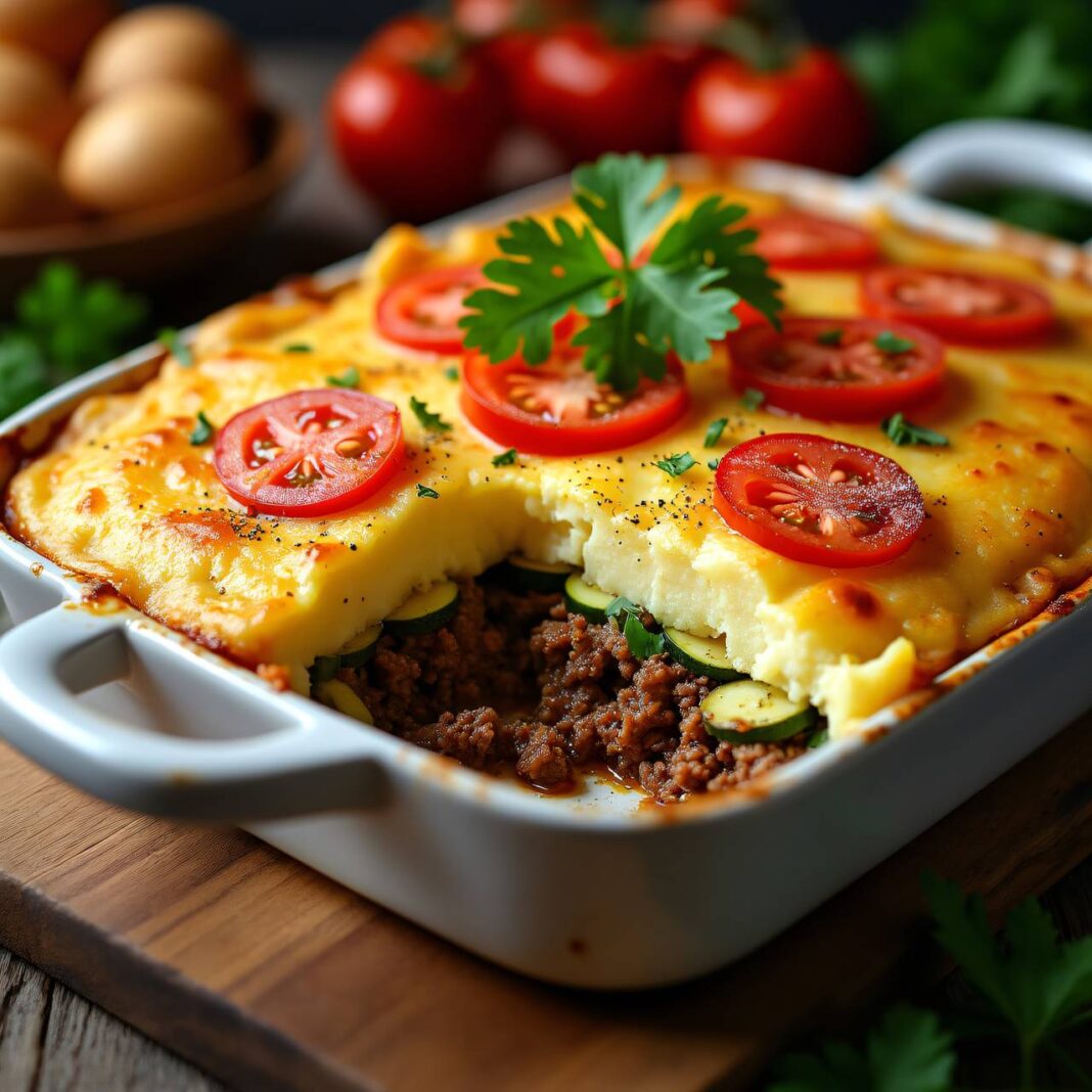 Hachis Parmentier mit Zucchini und Tomaten Rezept Hachis Parmentier mit Zucchini und Tomaten Rezept