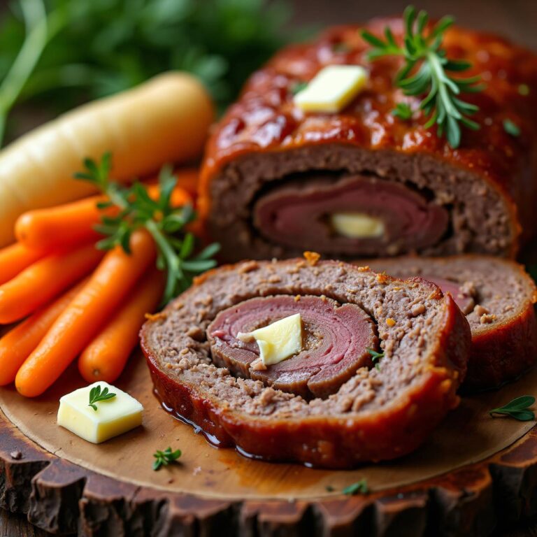Hackbraten mit Karotten Rezept