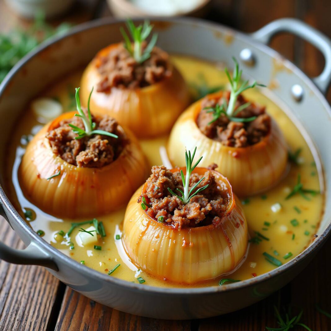 Hackfleisch-Gemüsezwiebeln Rezept Hackfleisch-Gemüsezwiebeln Rezept